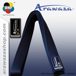 Arawaza Ceinture noire Logo Silver | Coton | 4,0 cm | 250 cm | Arawaza Logo