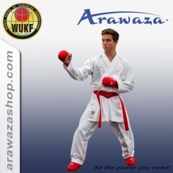 Arawaza Kumite Del. EVO, WUKF app. blanc/rouge 190 WUKF | blanche