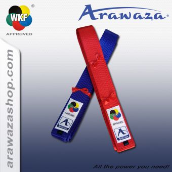 Arawaza Ceinture Competition Deluxe - WKF approved 290 | Bleu