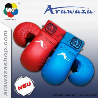 Arawaza Protection des poings, WKF approved L | Bleu