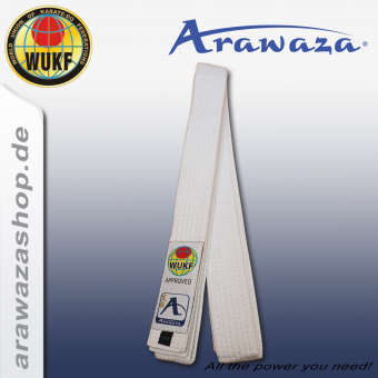 Arawaza Japanese Kata Ceinture - WUKF app. 250 | blanc