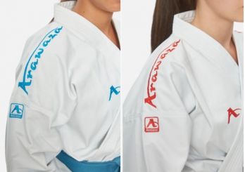 Arawaza Kata Del. Evo PL-Combo-Set, rouge/bleu, WKF app. 185