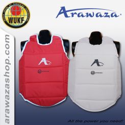Arawaza Bodyprotector WUKF Approved, blanc - rouge XS